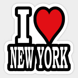 i heart new york shirt Sticker